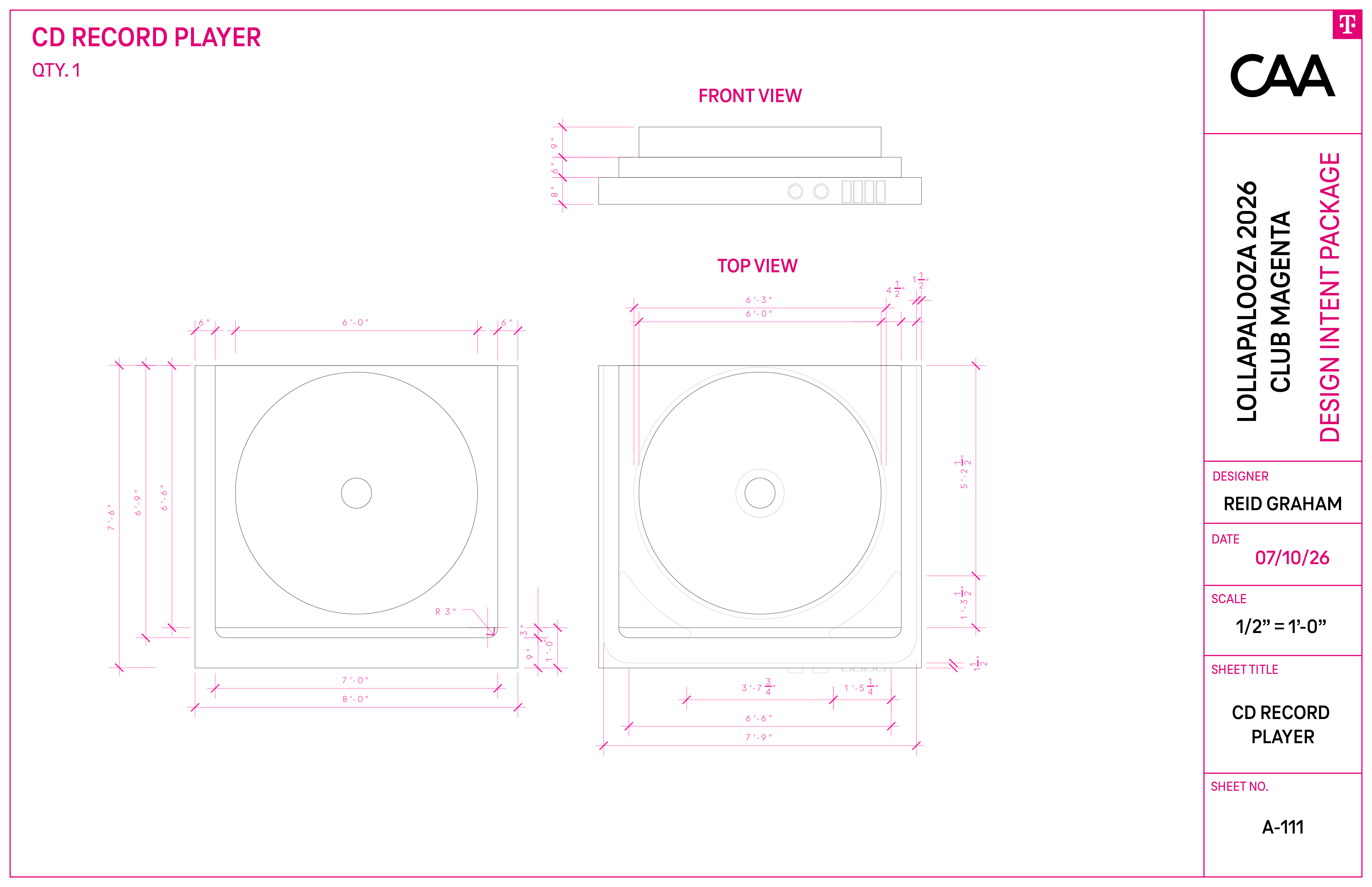 CD Record Player