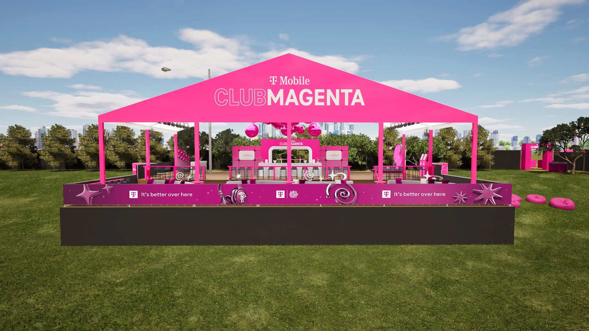 Club Magenta exterior by day