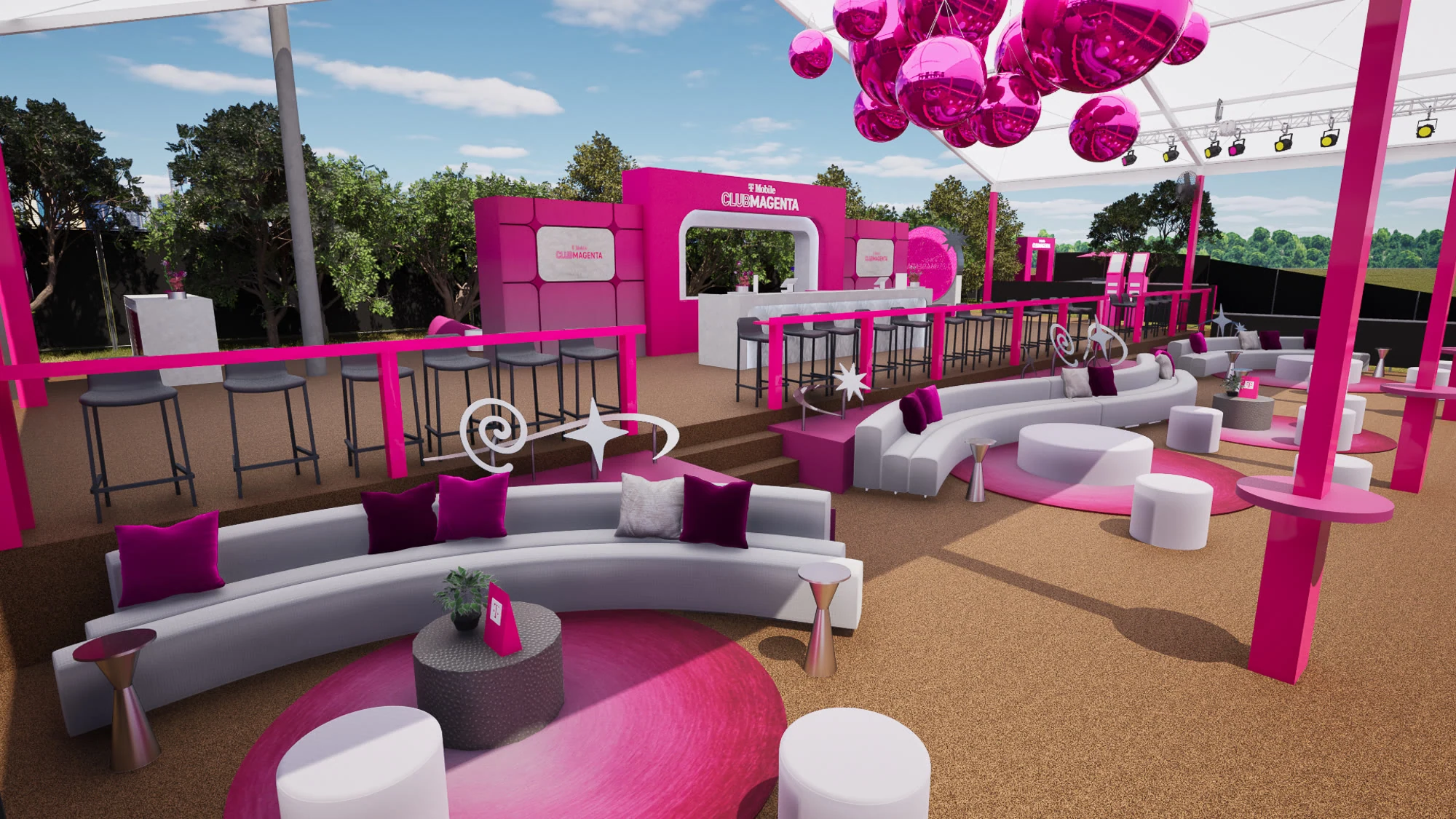 Club Magenta — interior view rendering
